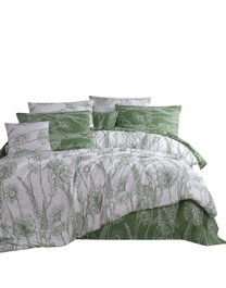 L'essentiel linge de maison Lara - Blanco y Verde